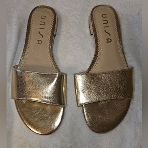 Unisa gold sandals